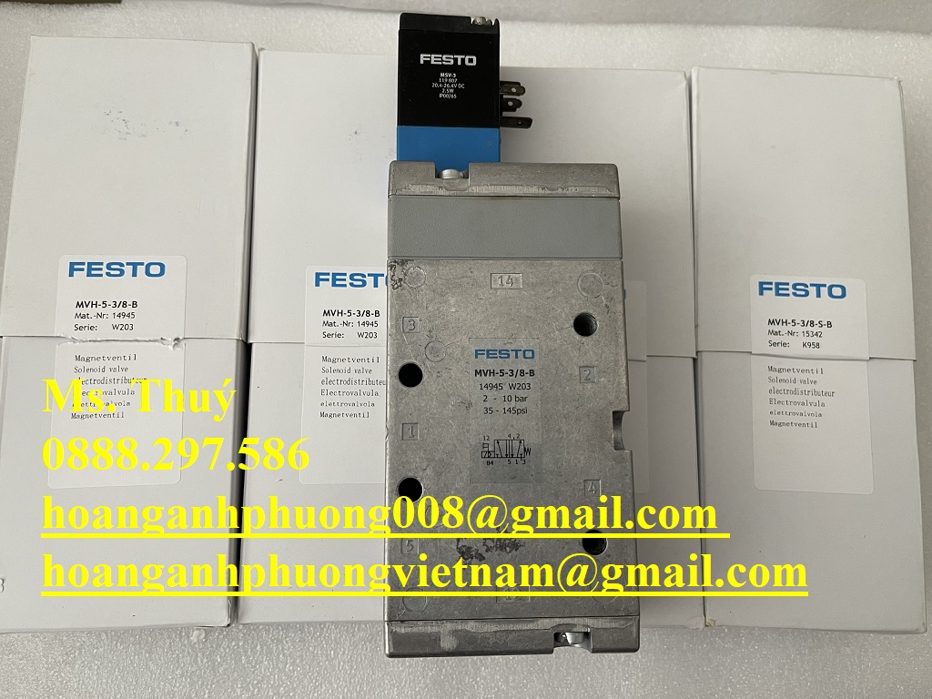 Solenoid valve MVH-5-3/8-B - Chính hãng Festo - Hàng Nhập